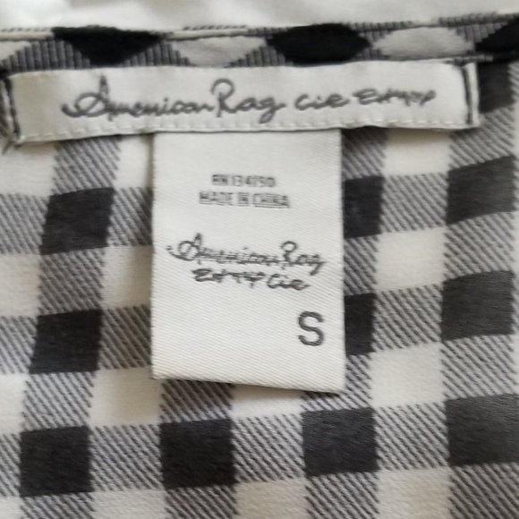American Rag sheer checkered tank top Size Small - Picture 4 of 5